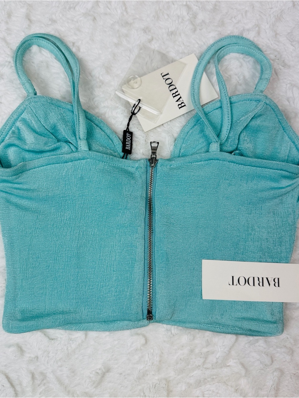 BARDOT Ruched Crop Top - Picture 3 of 5